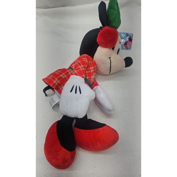 Disney Holiday Christmas Minnie Mouse Plush  15" Just Play 2022 - Picture 5 of 6